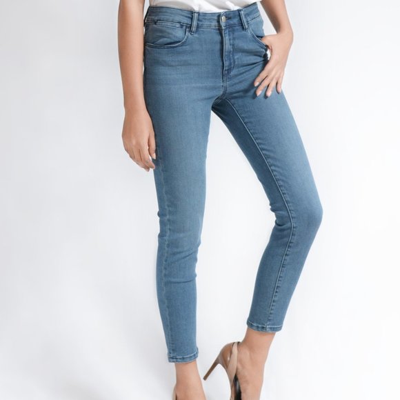 OLGYN Denim - OLGYN Skinny Fit Stretch Medium Blue Denim Pant
